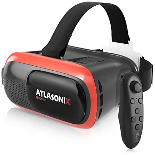 VR Headset for Phone with Controller Virtual Reality Game System Compatible with iPhone and Android Virtual Reality Goggles wRemote Control for Android D Glasses for Kids and Adults