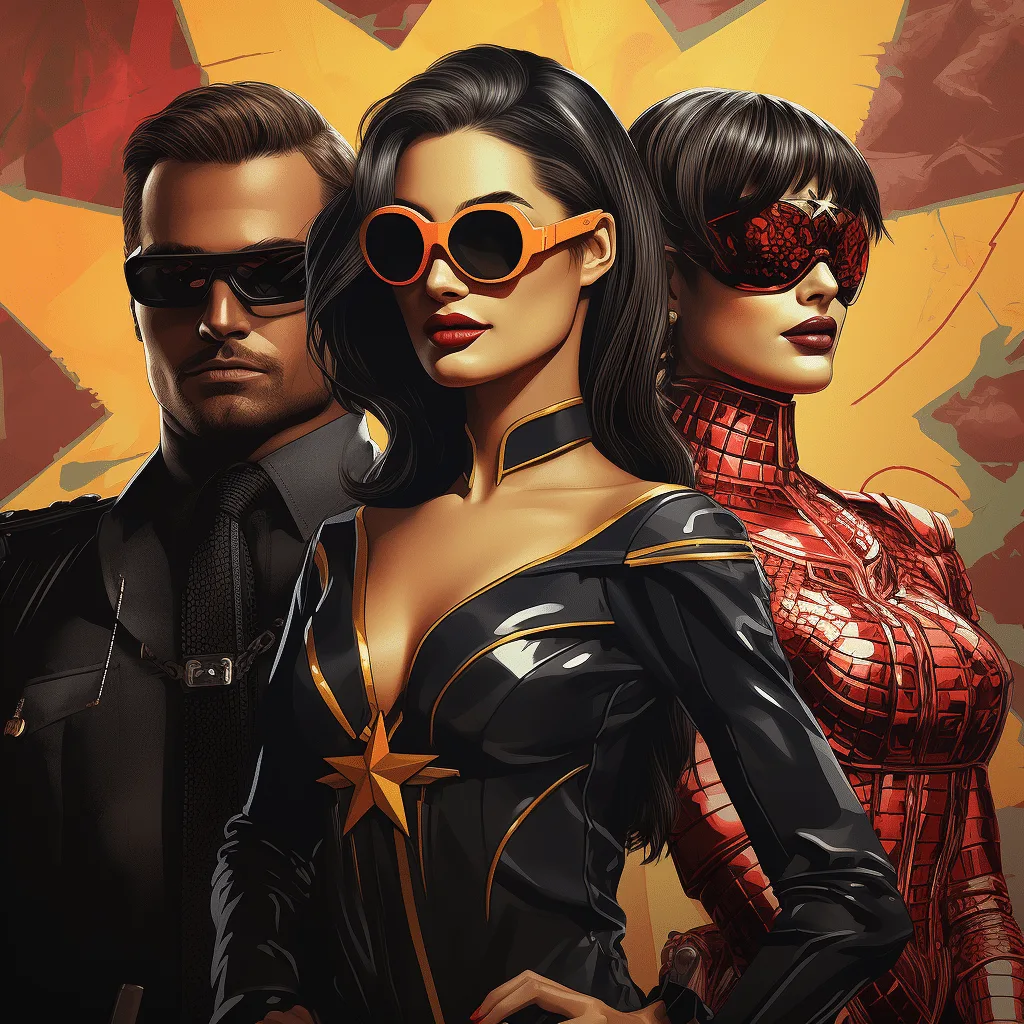 Comicbook Chearleader Supermodels