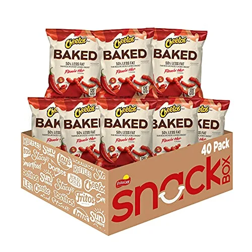 Baked, Cheetos Crunchy Flamin' Hot, Ounce (Pack of )